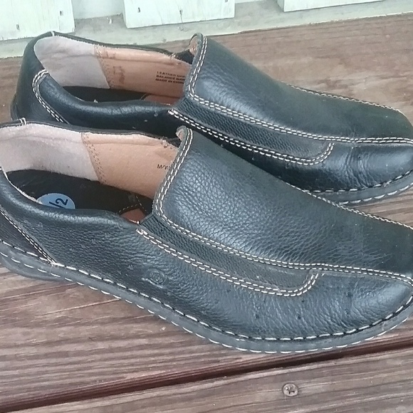 Born Black Leather Loafers  NWOB - Picture 2 of 7